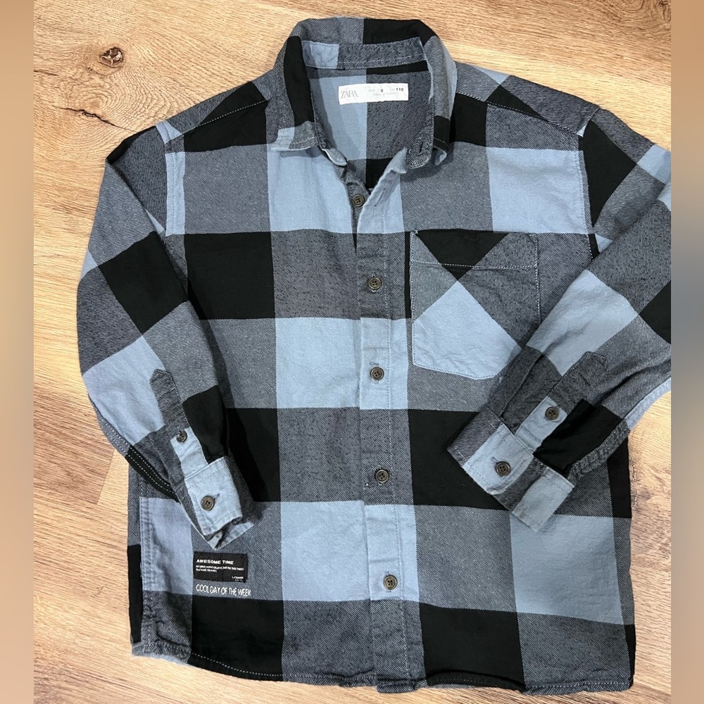 Boy Zara button up shirt
